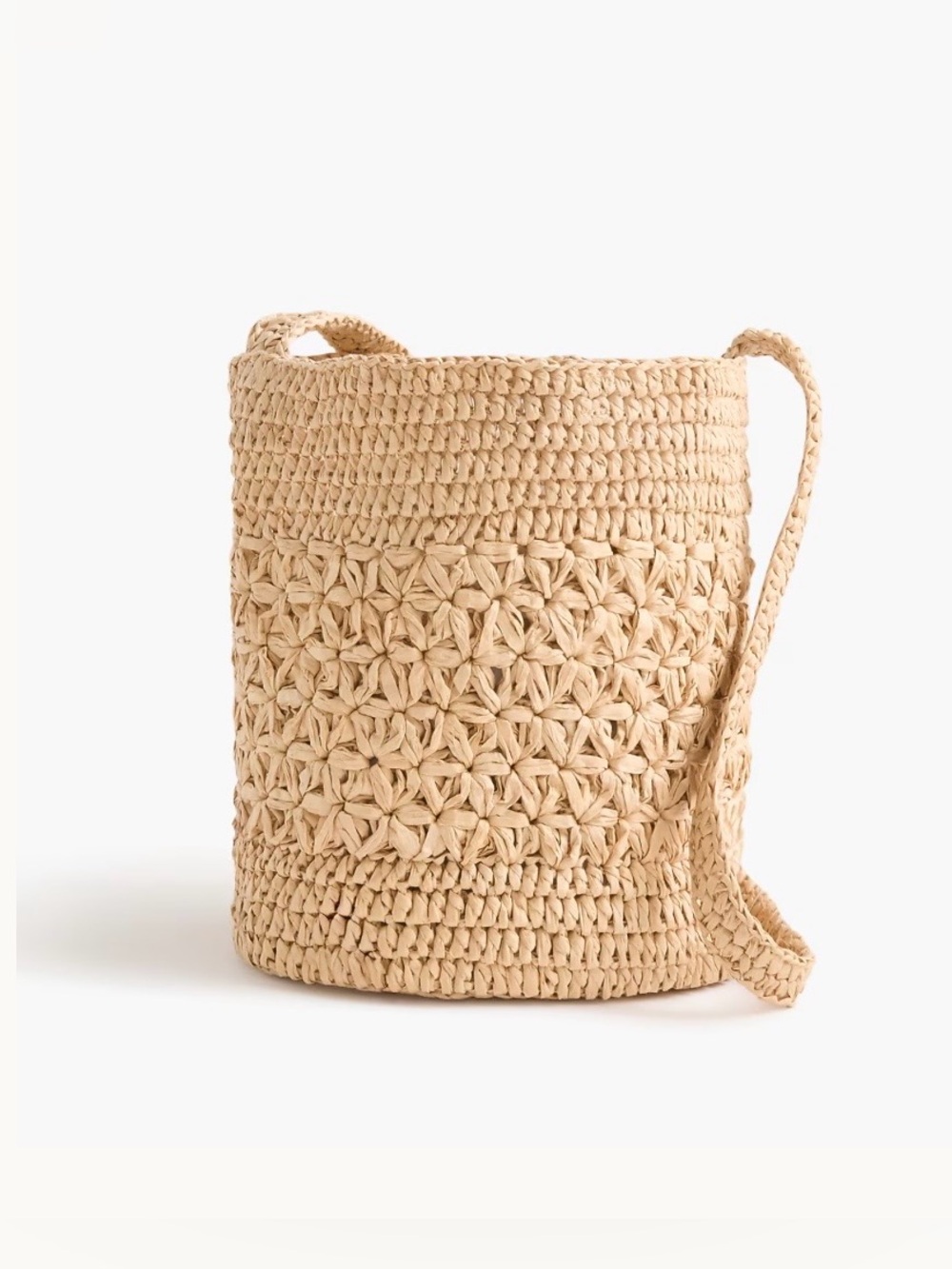 J. Crew Factory Floral Woven Bucket Bag